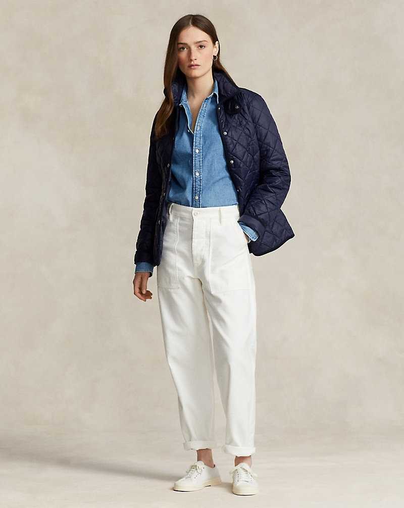 Chamarras Ralph Lauren Quilted Mujer Azul Marino | FBPQCMD-04 - vista 3