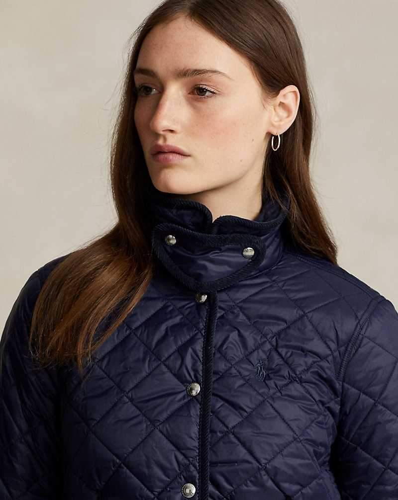 Chamarras Ralph Lauren Quilted Mujer Azul Marino | FBPQCMD-04 - vista 5