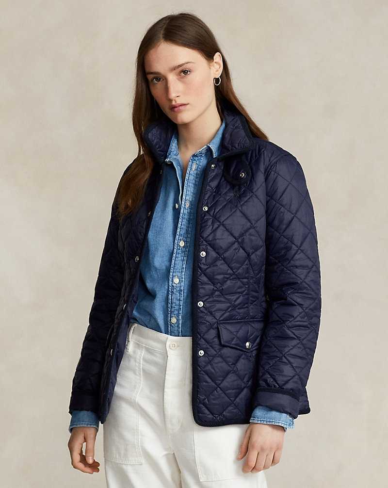 Chamarras Ralph Lauren Quilted Mujer Azul Marino | FBPQCMD-04 - vista 1