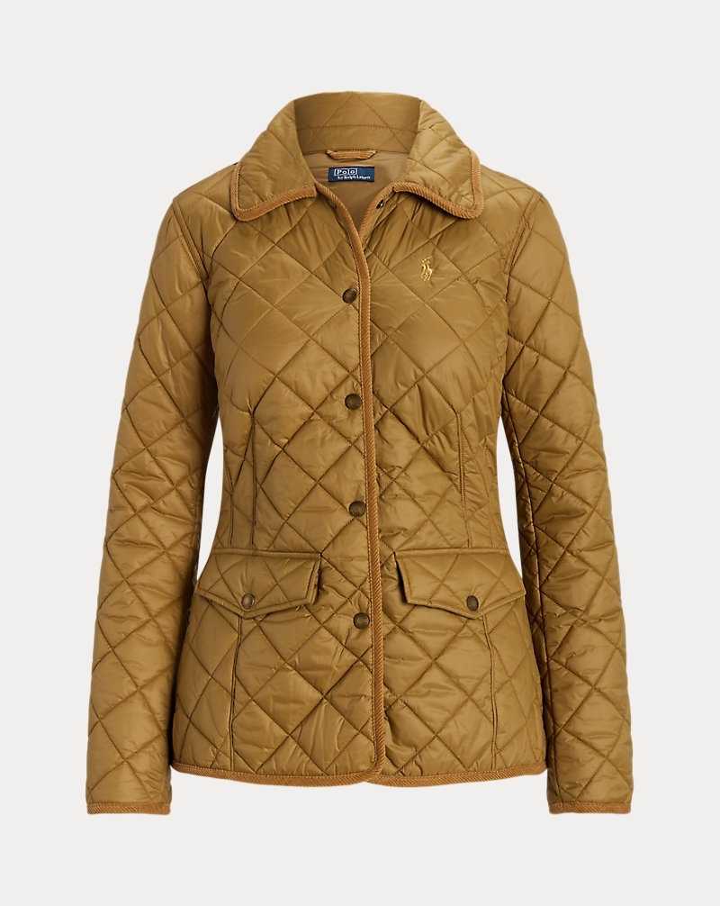 Chamarras Ralph Lauren Quilted Mujer Dispatch Tan | EOJGWMS-08 - vista 2