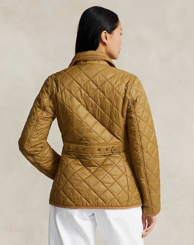 Chamarras Ralph Lauren Quilted Mujer Dispatch Tan | EOJGWMS-08 - vista 4