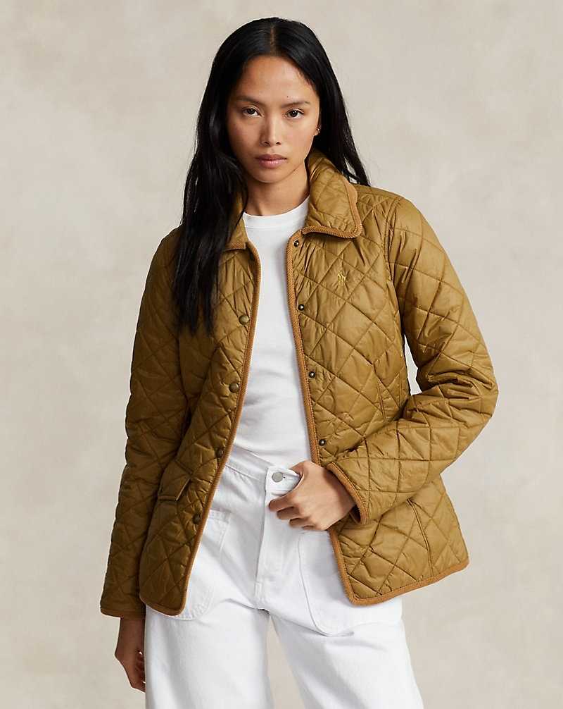 Chamarras Ralph Lauren Quilted Mujer Dispatch Tan | EOJGWMS-08 - vista 1