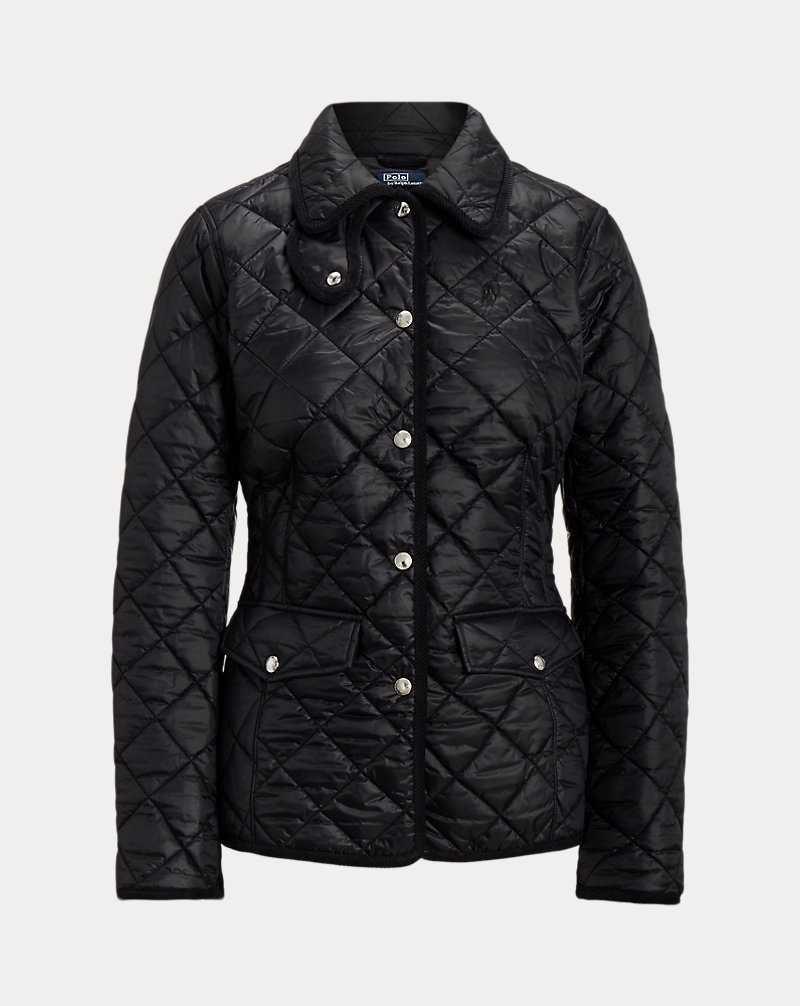 Chamarras Ralph Lauren Quilted Mujer Negros | VSPGLJN-50 - vista 2