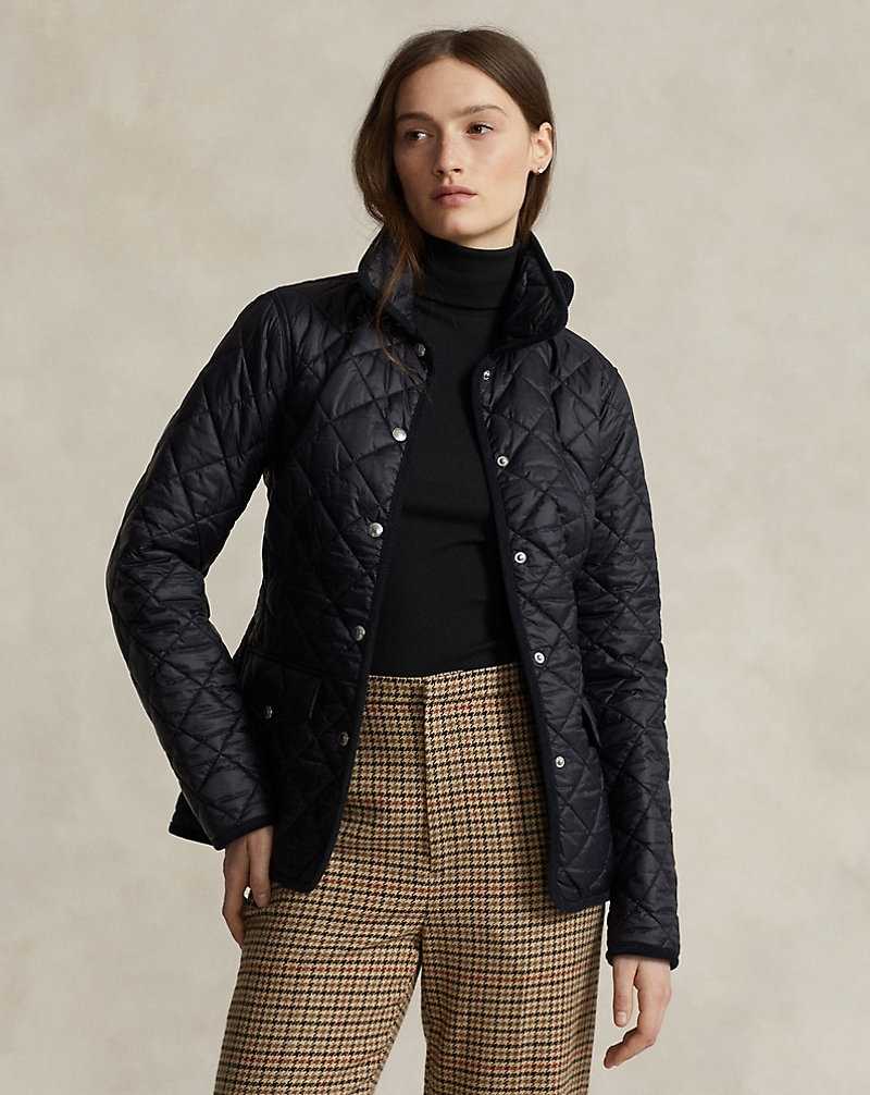 Chamarras Ralph Lauren Quilted Mujer Negros | VSPGLJN-50 - vista 1