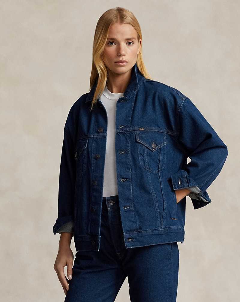 Chamarras Ralph Lauren Reclaimed Denim Trucker Hombre Azules | QWIRMFC-48 - vista 5