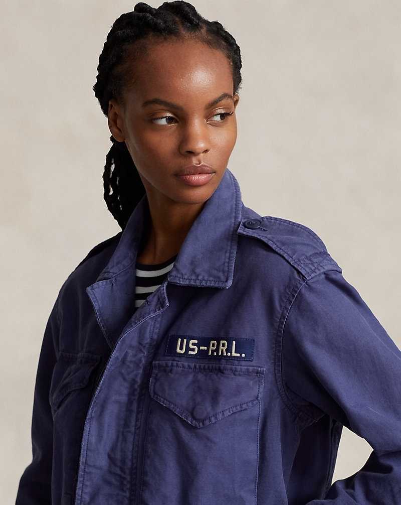 Chamarras Ralph Lauren Relaxed Fit Surplus Broken-Twill Mujer Azul Marino | CGUNQMJ-19 - vista 5