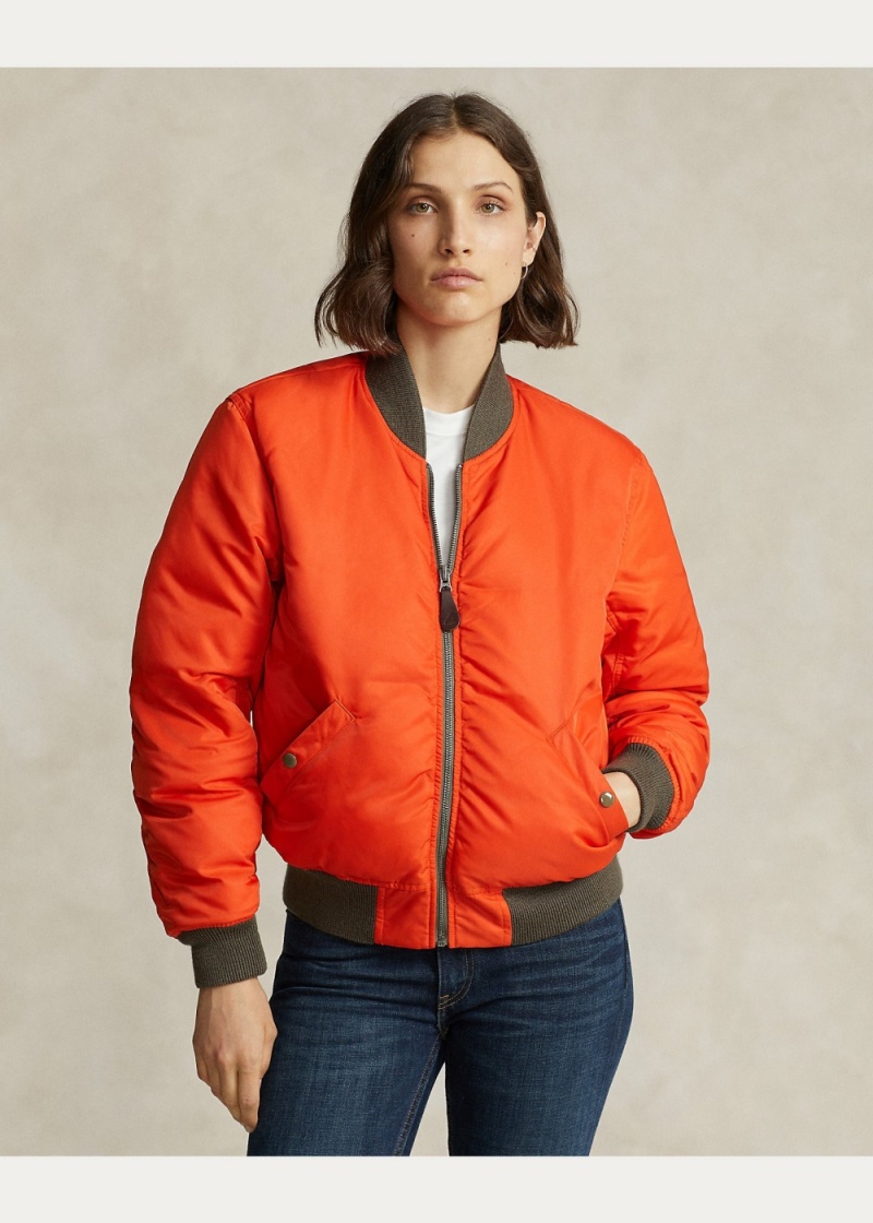 Chamarras Reversible Down Bomber Mujer Marrom | JCRN08756 - vista 3