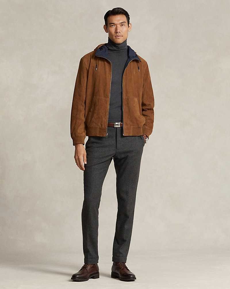 Chamarras Ralph Lauren Reversible Suede-Taffeta Hooded Hombre Country Brown/Collection | MTUGREZ-89 - vista 3