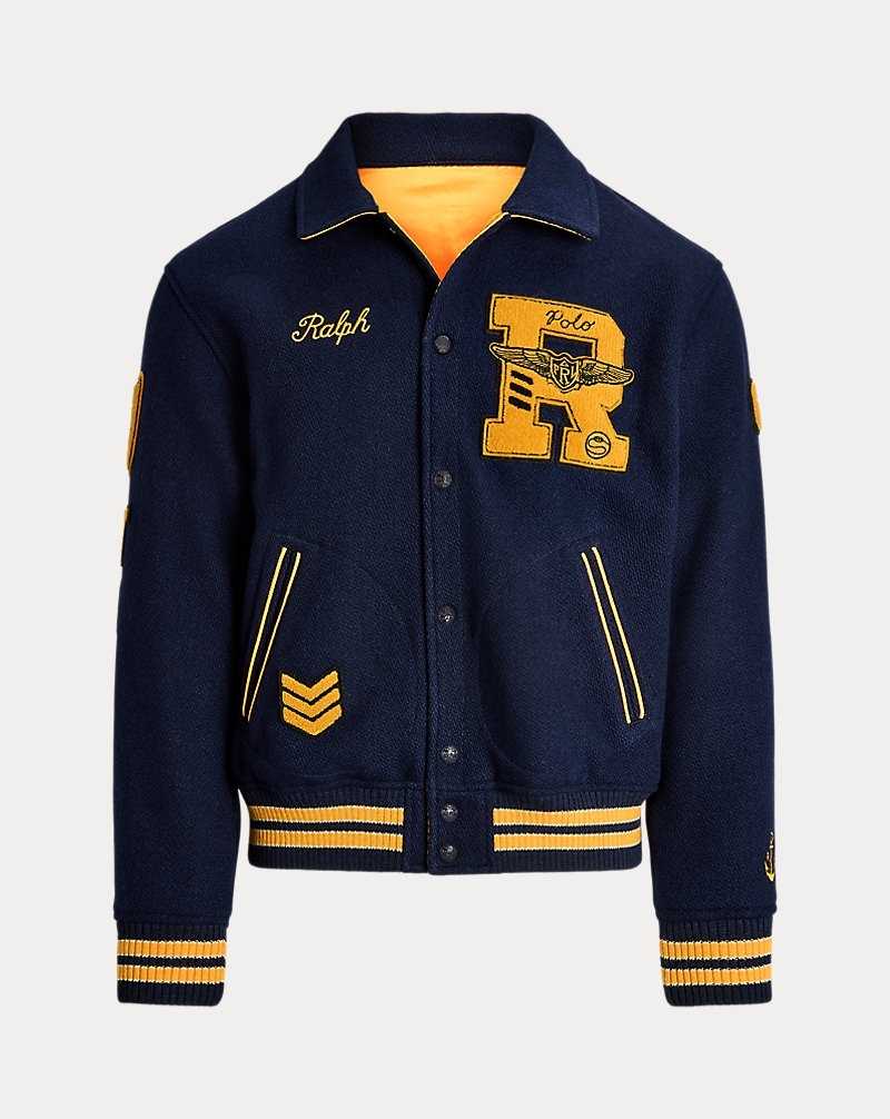 Chamarras Ralph Lauren Reversible Twill-Satin Hombre Dorados | OTSLDJE-81 - vista 2