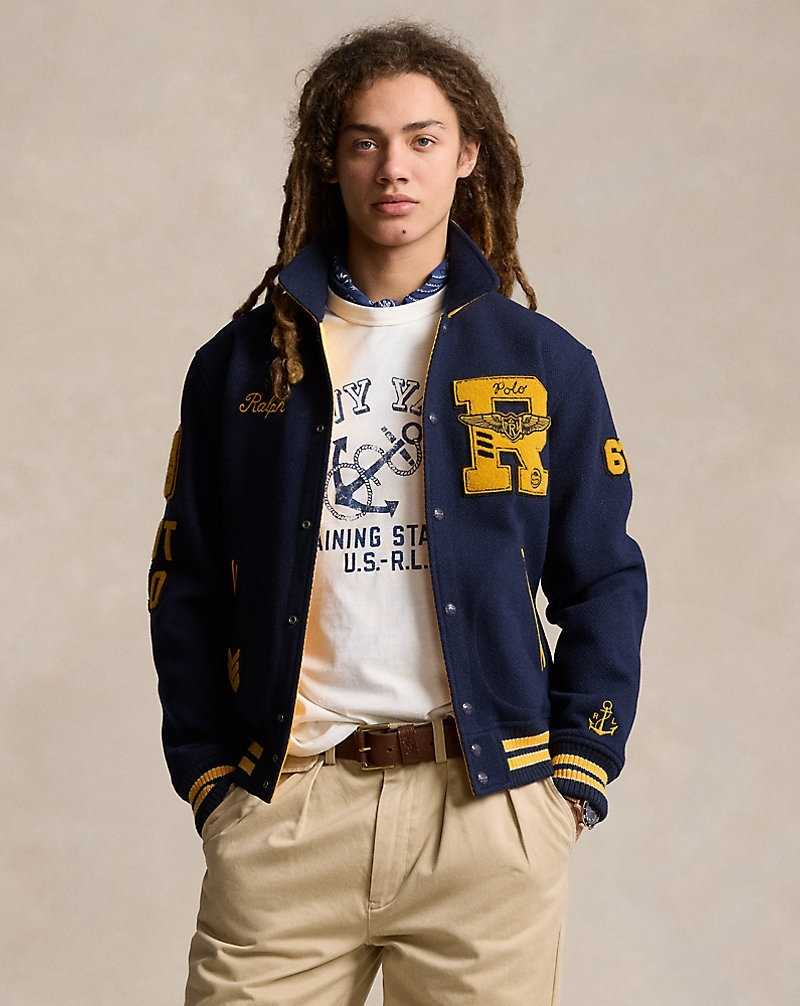 Chamarras Ralph Lauren Reversible Twill-Satin Hombre Dorados | OTSLDJE-81 - vista 1