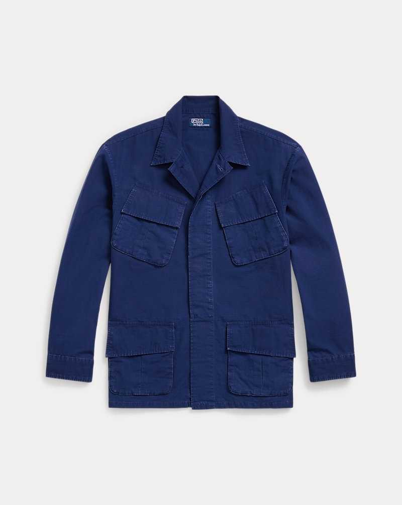 Chamarras Ralph Lauren Ripstop Utility Overshirt Hombre Azul Marino | FXHPZOI-20 - vista 2