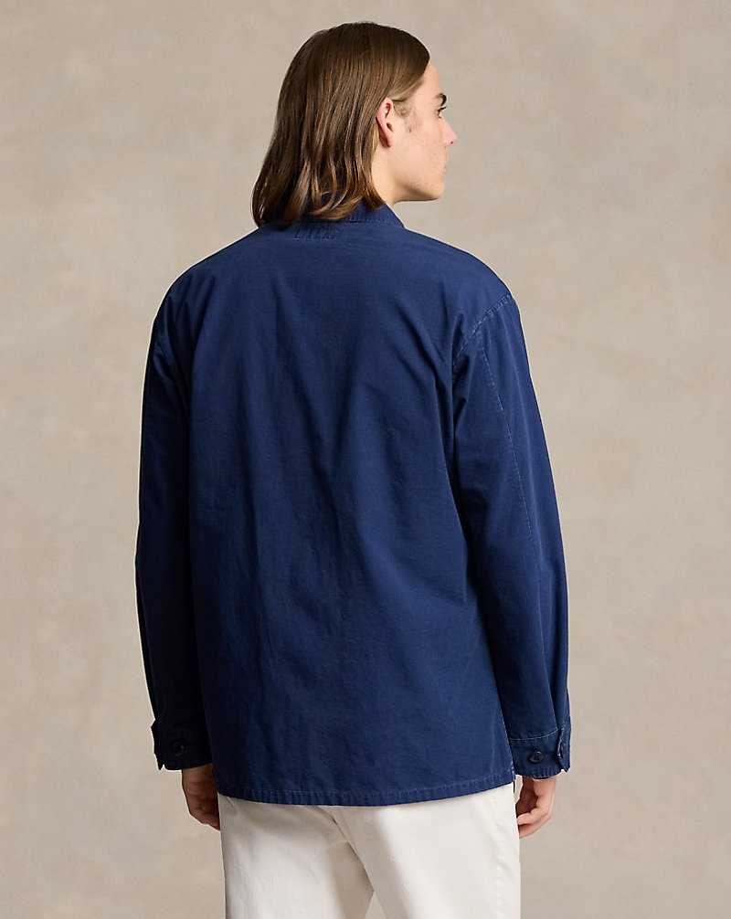 Chamarras Ralph Lauren Ripstop Utility Overshirt Hombre Azul Marino | FXHPZOI-20 - vista 4