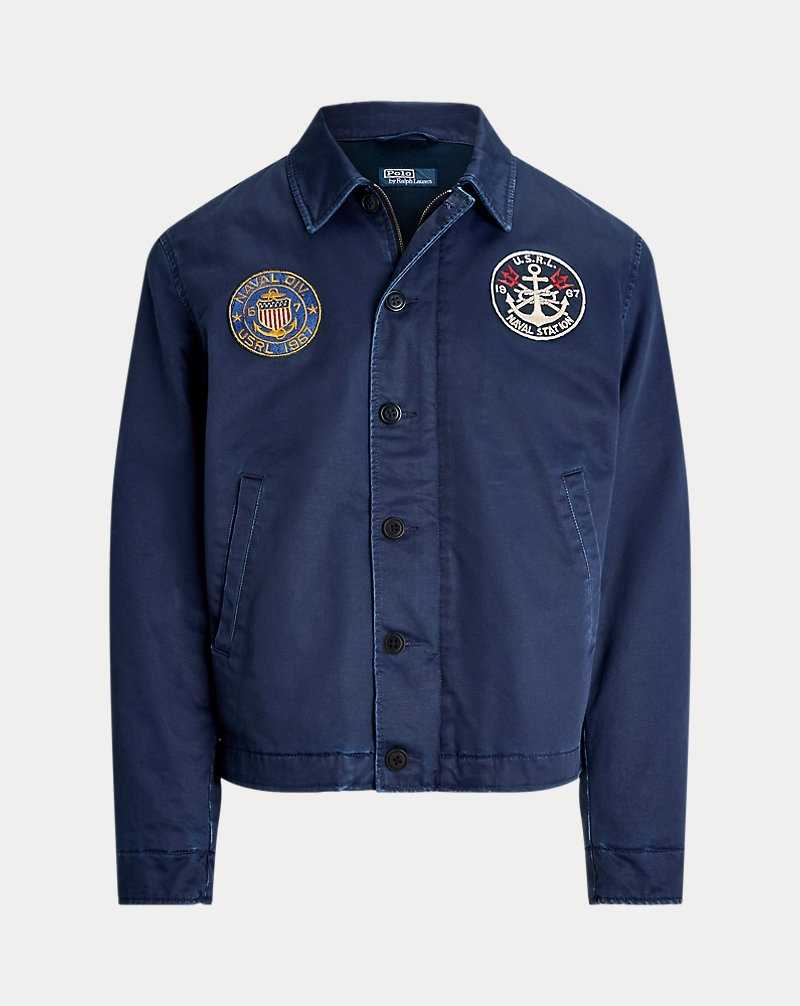 Chamarras Ralph Lauren Sateen Utility Hombre Azul Marino | SPDCEJL-75 - vista 2
