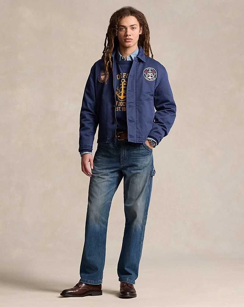 Chamarras Ralph Lauren Sateen Utility Hombre Azul Marino | SPDCEJL-75 - vista 3