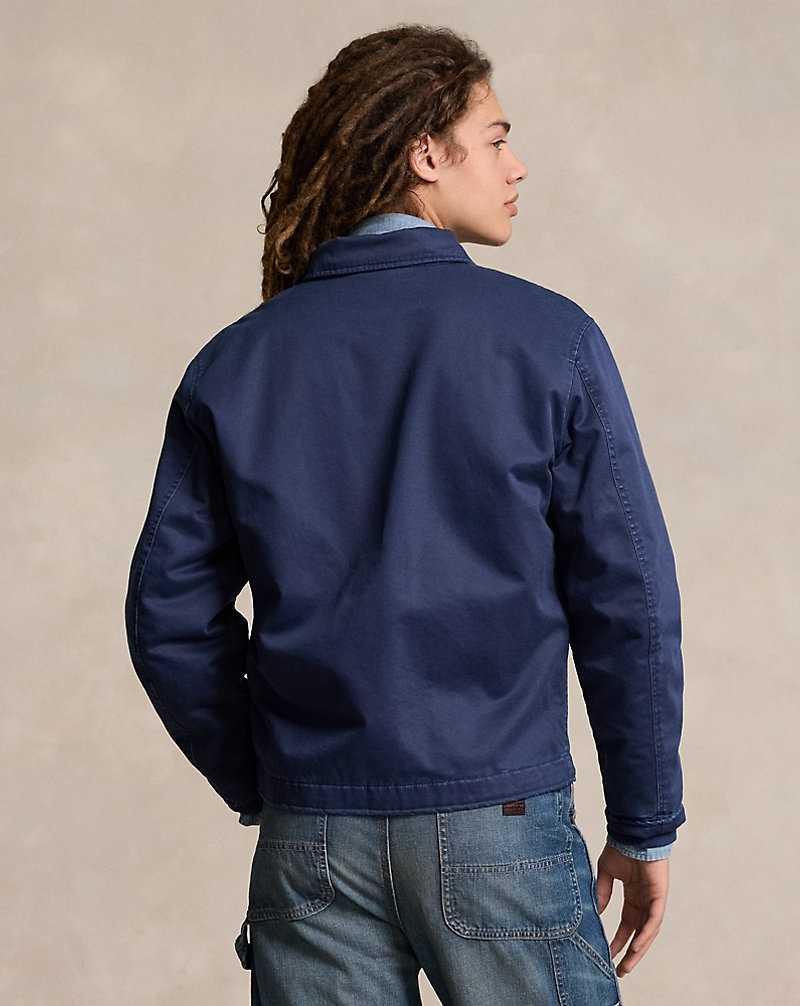 Chamarras Ralph Lauren Sateen Utility Hombre Azul Marino | SPDCEJL-75 - vista 4