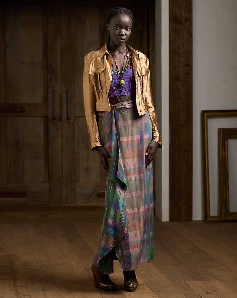 Chamarras Ralph Lauren Seona Metallic Organza Field Mujer Cobra | KICHLFR-48 - vista 3