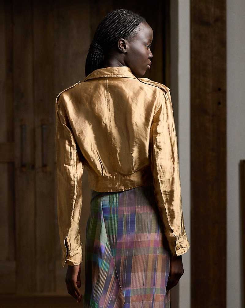 Chamarras Ralph Lauren Seona Metallic Organza Field Mujer Cobra | KICHLFR-48 - vista 4