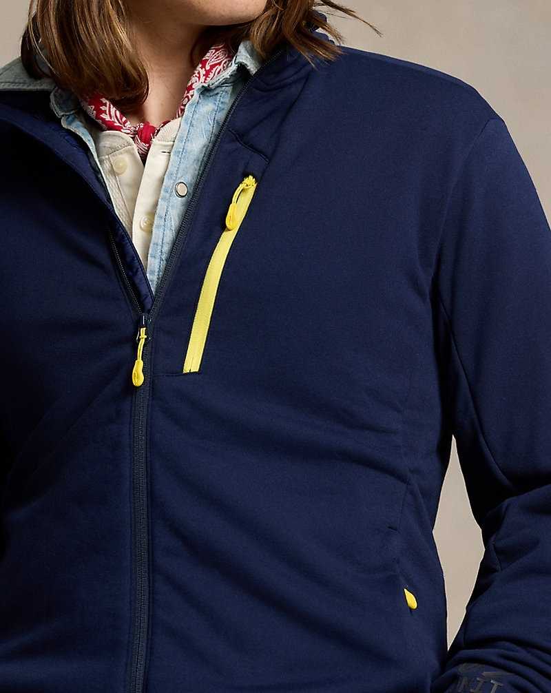 Chamarras Ralph Lauren Stretch Fleece Mockneck Hombre Azul Marino | VQGMLPN-50 - vista 5