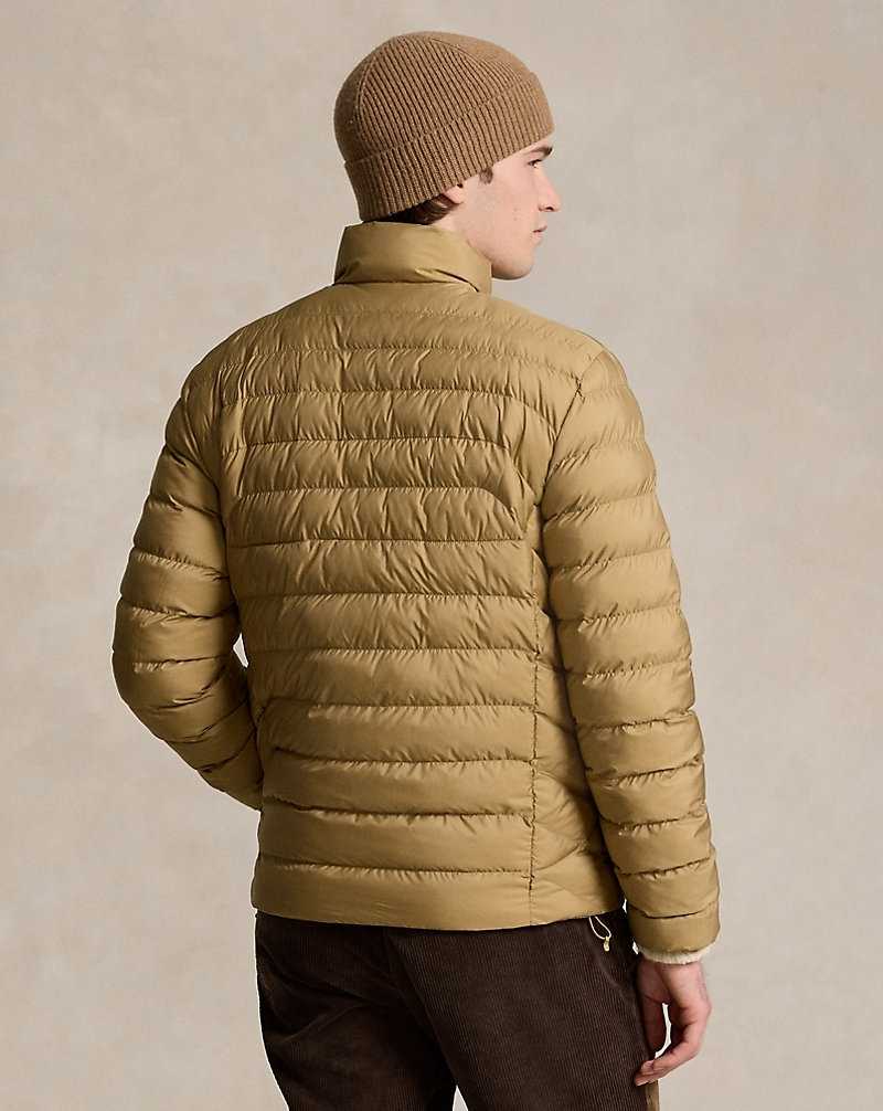 Chamarras Ralph Lauren The Beaton Packable Glossed Hombre Kaki | YDENRIF-36 - vista 4