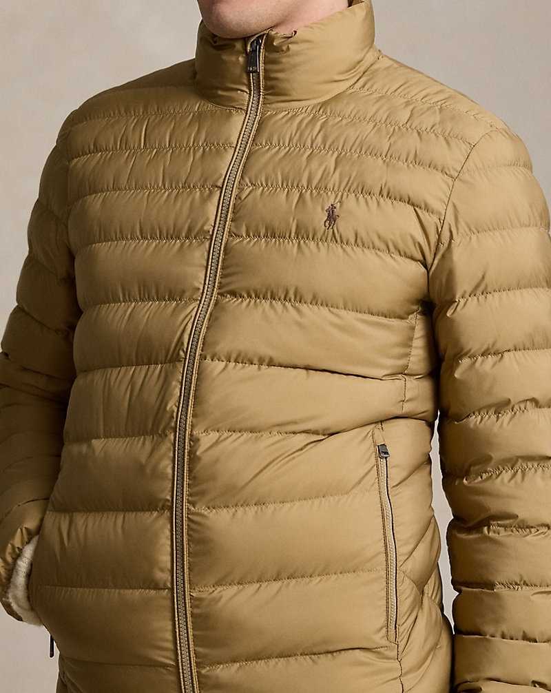 Chamarras Ralph Lauren The Beaton Packable Glossed Hombre Kaki | YDENRIF-36 - vista 5