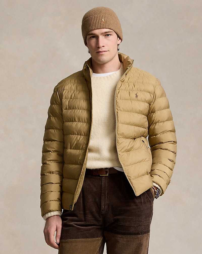 Chamarras Ralph Lauren The Beaton Packable Glossed Hombre Kaki | YDENRIF-36 - vista 1