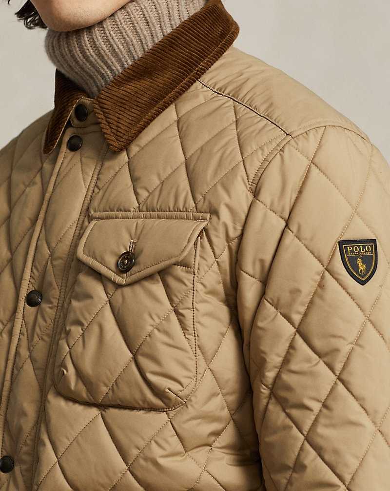 Chamarras Ralph Lauren The Beaton Quilted Hombre Kaki | LPNCYAK-73 - vista 5