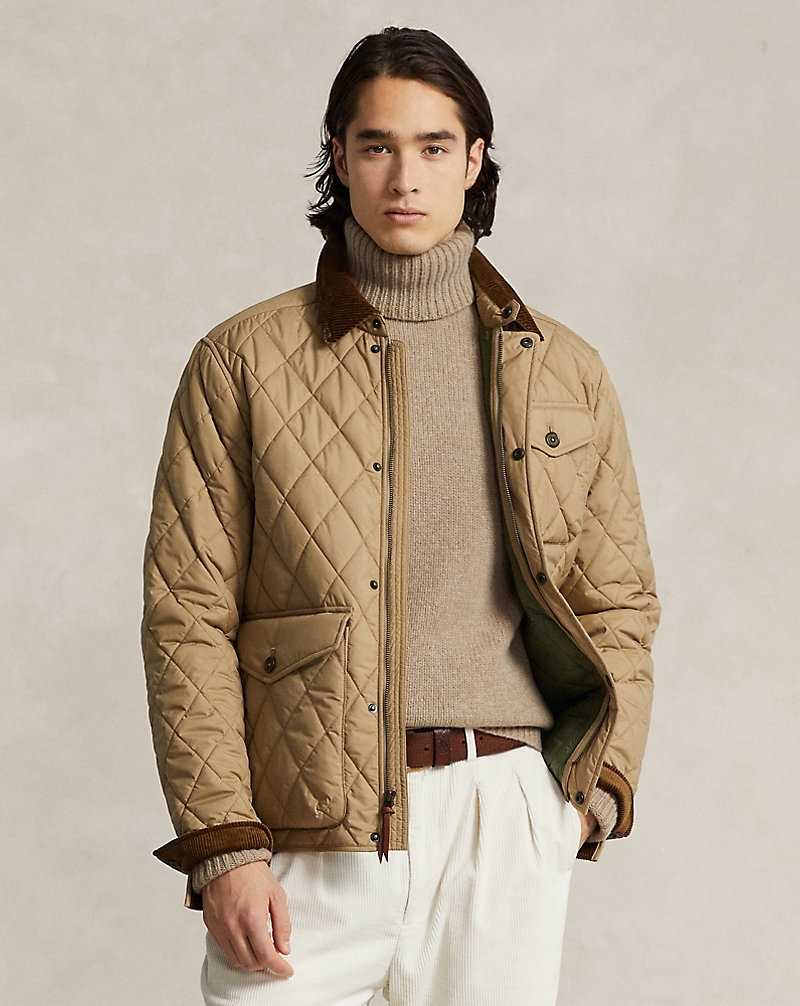 Chamarras Ralph Lauren The Beaton Quilted Hombre Kaki | LPNCYAK-73 - vista 1