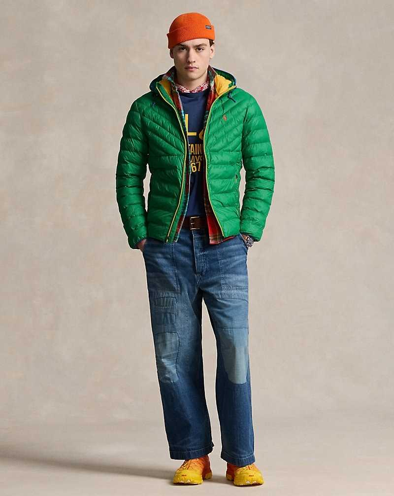 Chamarras Ralph Lauren The Colden Packable Hombre Verdes | JTAXZIR-72 - vista 3