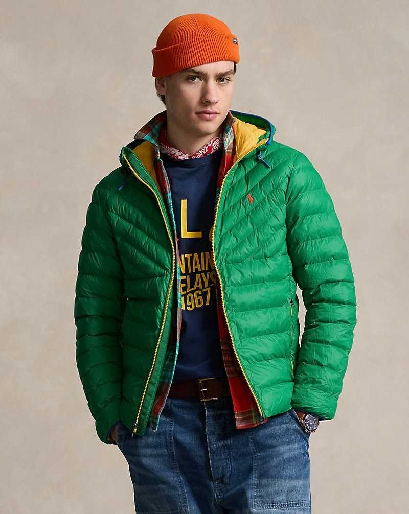 Chamarras Ralph Lauren The Colden Packable Hombre Verdes | JTAXZIR-72 - vista 1
