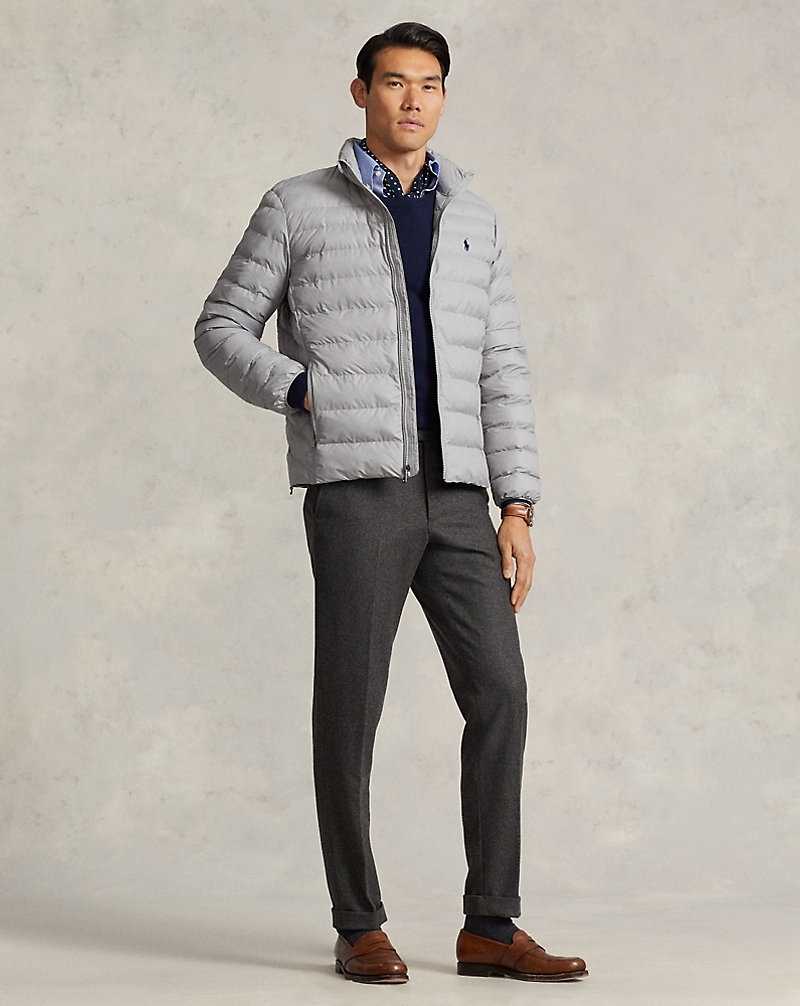 Chamarras Ralph Lauren The Colden Packable Hombre Grises Claro | KNMHZBX-53 - vista 3