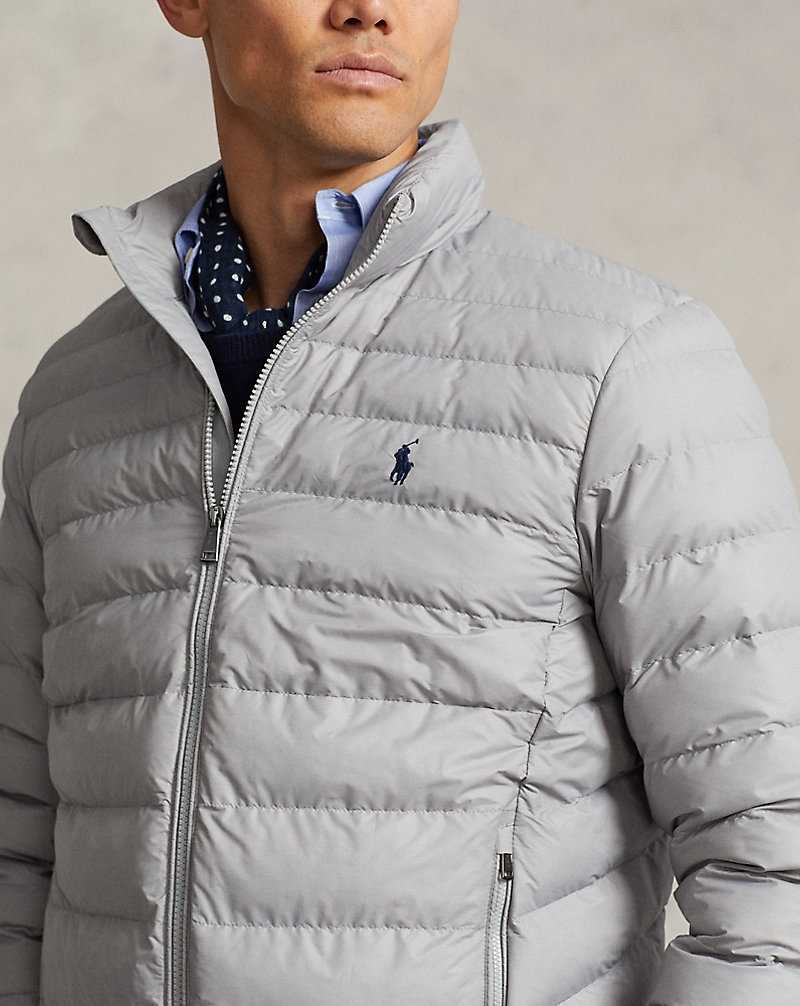 Chamarras Ralph Lauren The Colden Packable Hombre Grises Claro | KNMHZBX-53 - vista 5