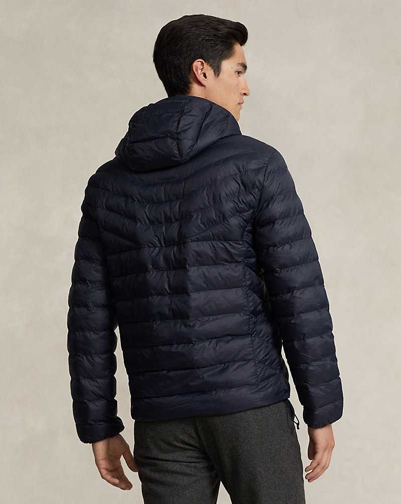 Chamarras Ralph Lauren The Colden Packable Hooded Hombre Azul Marino | YNCJZAS-39 - vista 4