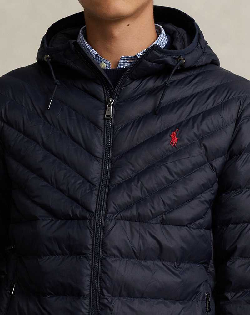 Chamarras Ralph Lauren The Colden Packable Hooded Hombre Azul Marino | YNCJZAS-39 - vista 5