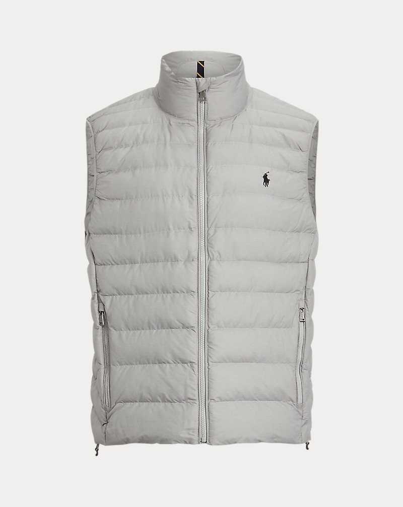 Chamarras Ralph Lauren The Colden Packable Water-Repellent Gilet Hombre Grises Claro | VPHNRLG-92 - vista 2