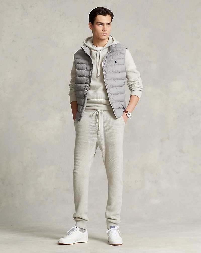 Chamarras Ralph Lauren The Colden Packable Water-Repellent Gilet Hombre Grises Claro | VPHNRLG-92 - vista 3