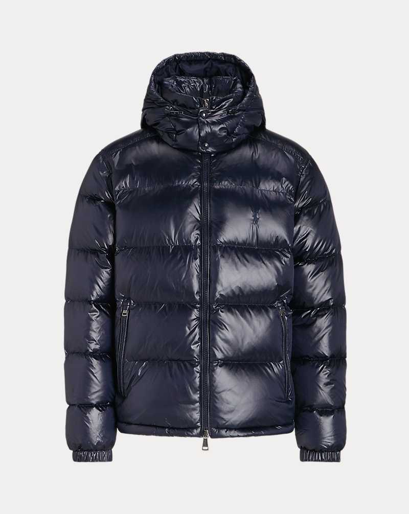 Chamarras Ralph Lauren The Decker Glossed Down Hombre Azul Marino | EAKZFMR-01 - vista 2