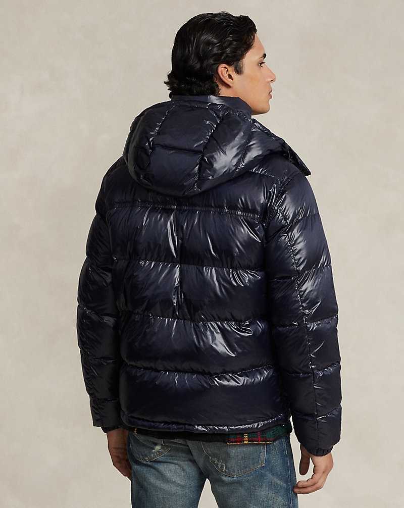 Chamarras Ralph Lauren The Decker Glossed Down Hombre Azul Marino | EAKZFMR-01 - vista 4