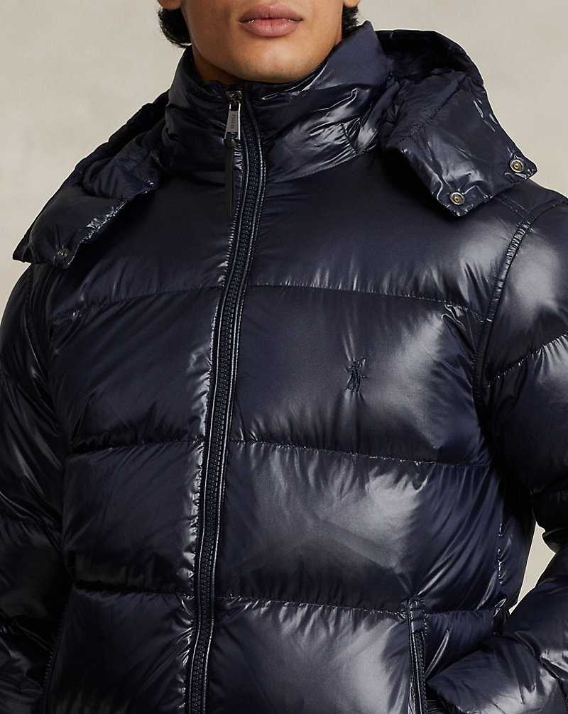 Chamarras Ralph Lauren The Decker Glossed Down Hombre Azul Marino | EAKZFMR-01 - vista 5