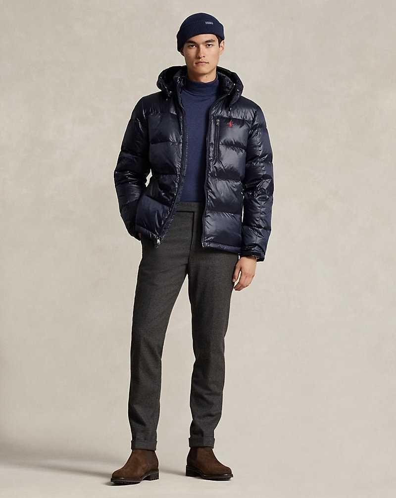Chamarras Ralph Lauren The Gorham Glossed Down Hombre Azul Marino | ESGUMLN-24 - vista 3