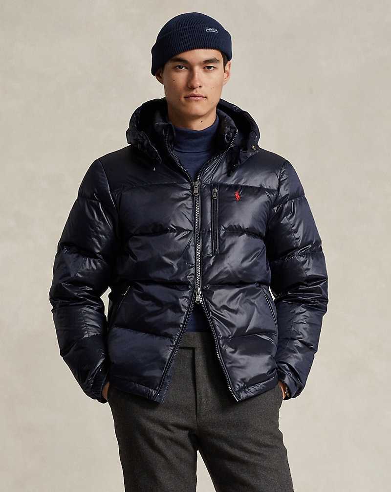 Chamarras Ralph Lauren The Gorham Glossed Down Hombre Azul Marino | ESGUMLN-24 - vista 1