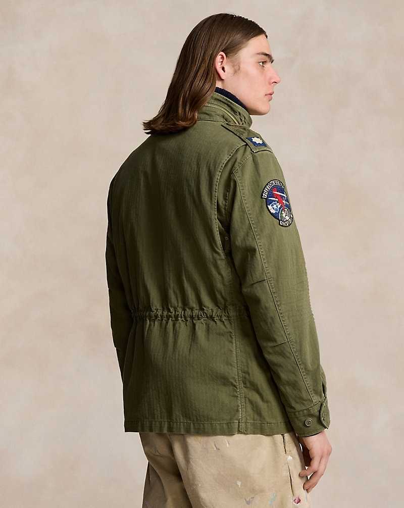 Chamarras Ralph Lauren The Iconic Field Hombre Verde Oliva | JPNUYSQ-38 - vista 4
