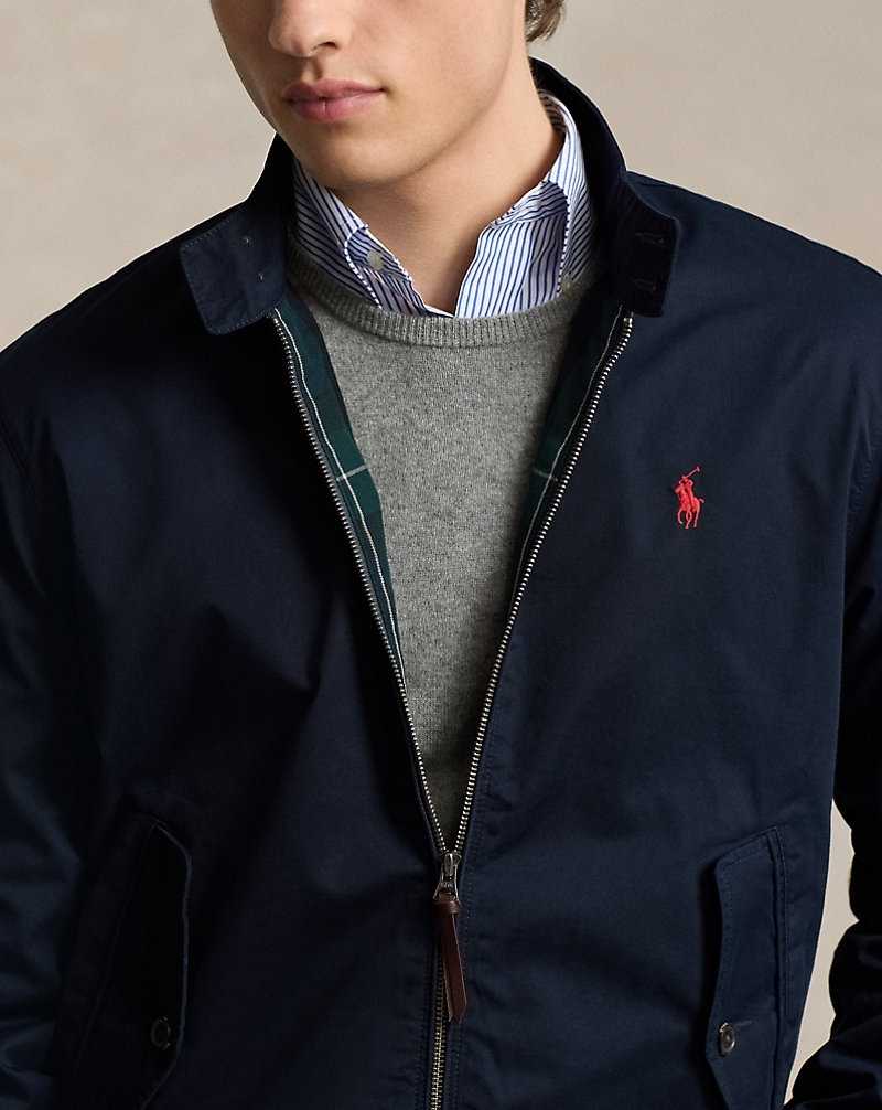 Chamarras Ralph Lauren Twill Hombre Azul Marino | OQYTXNJ-71 - vista 5