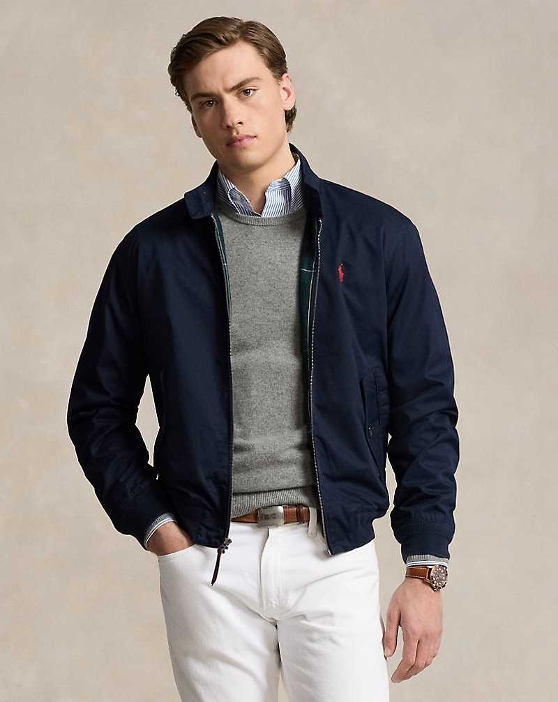 Chamarras Ralph Lauren Twill Hombre Azul Marino | OQYTXNJ-71 - vista 1