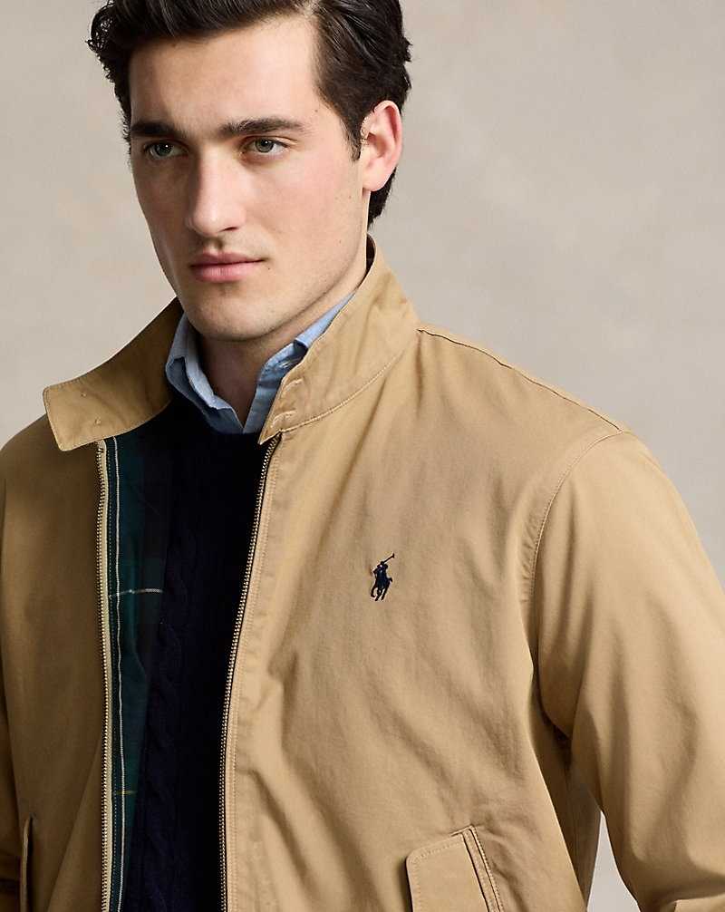 Chamarras Ralph Lauren Twill Hombre Cafe Tan | QDVNLJE-14 - vista 5