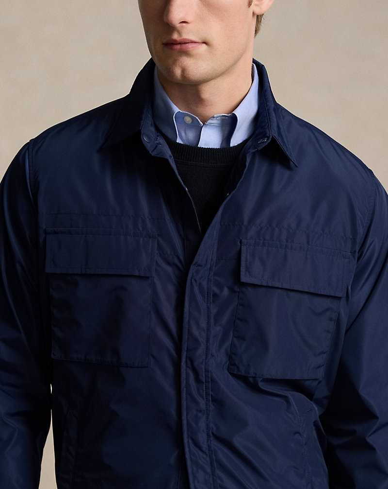 Chamarras Ralph Lauren Utility Hombre Azul Marino | QDVXCKA-79 - vista 5