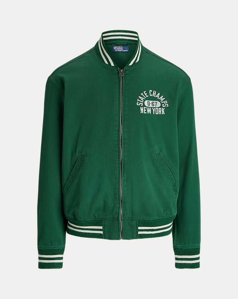 Chamarras Ralph Lauren Varsity-Inspired Twill Track Hombre New Forest | VCSJRAM-07 - vista 1