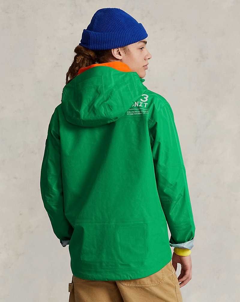 Chamarras Ralph Lauren Water-Repellent Hooded Hombre Verdes | OARLESI-09 - vista 4