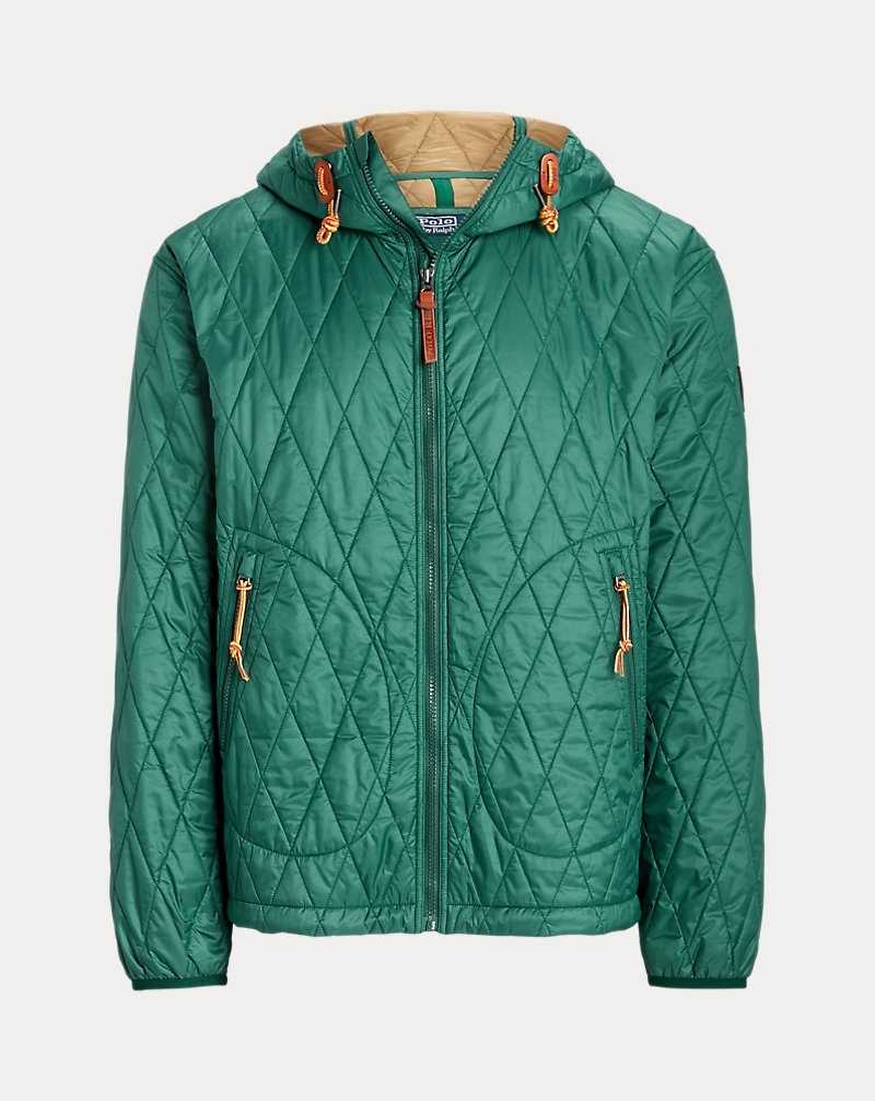 Chamarras Ralph Lauren Water-Repellent Hooded Hombre Verdes | UWZMBPT-10 - vista 2