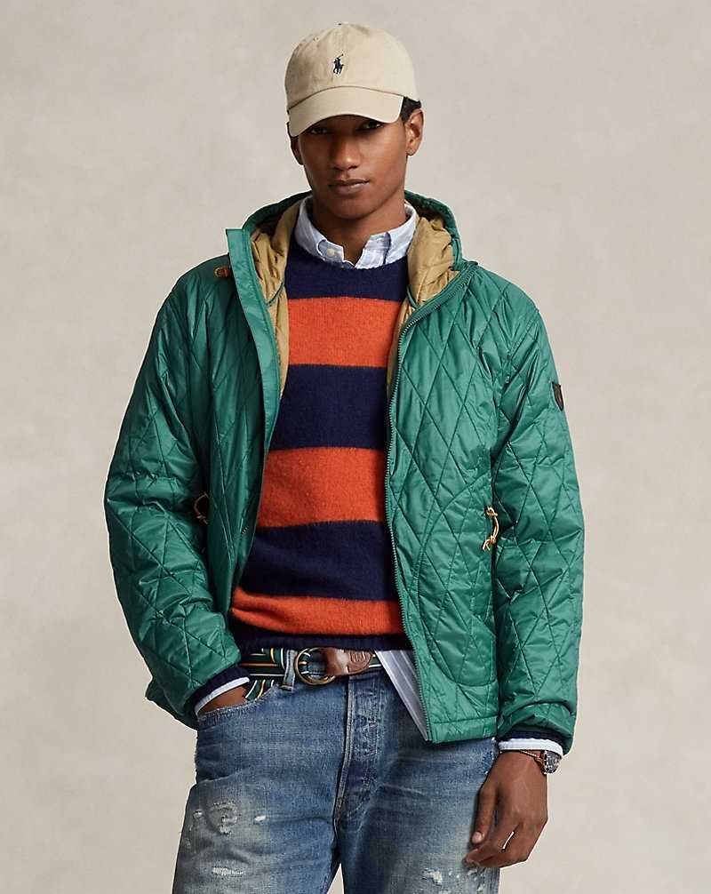 Chamarras Ralph Lauren Water-Repellent Hooded Hombre Verdes | UWZMBPT-10 - vista 1