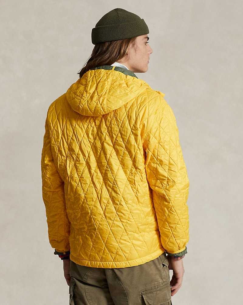 Chamarras Ralph Lauren Water-Repellent Hooded Hombre Amarillos | TVYFCRA-12 - vista 4
